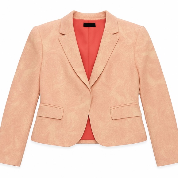 Elie Tahari Pink Paisley Tailored Blazer – Elegant Designer Jacket (Size 4) - Picture 2 of 16